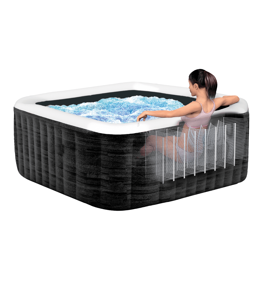 Spa Hot Tub Inflable Intex Greystone Deluxe SPA 6 Personas