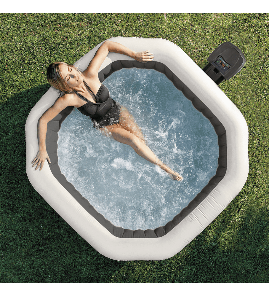 Spa Hot Tub Inflable Intex Jet & Bubble Deluxe Onyx SPA 4 Personas