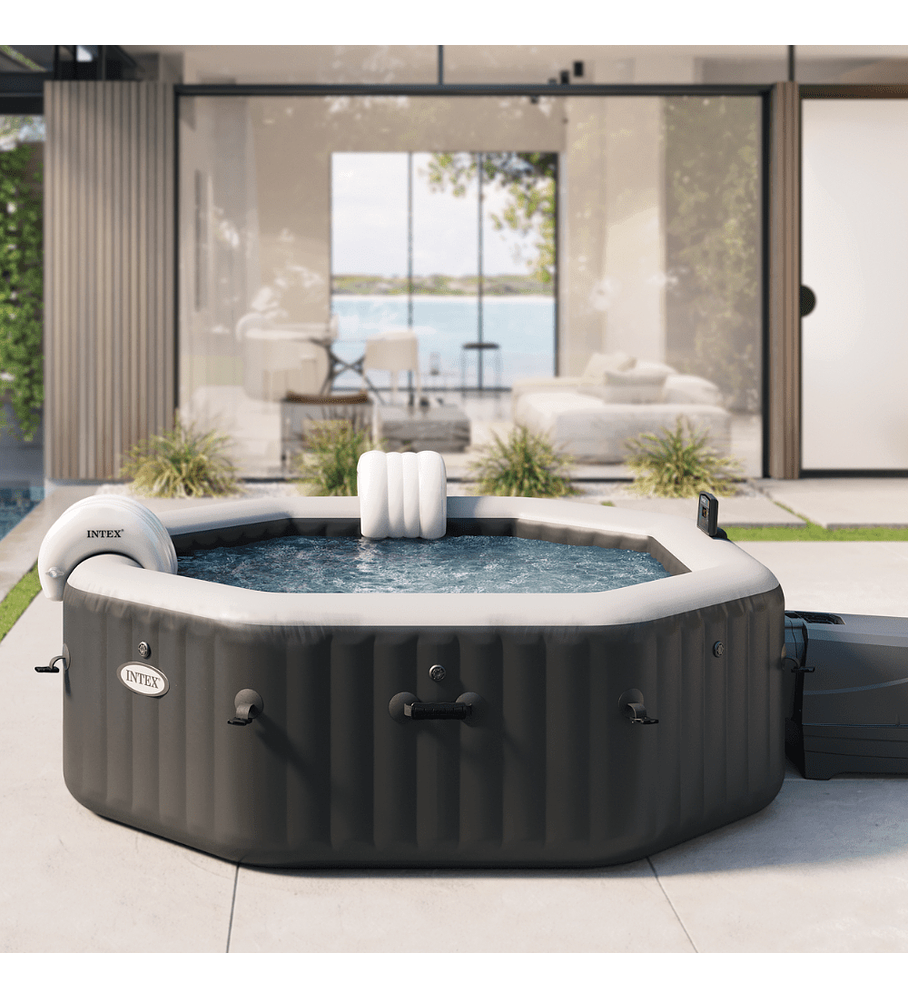 Spa Hot Tub Inflable Intex Jet & Bubble Deluxe Onyx SPA 6 Personas