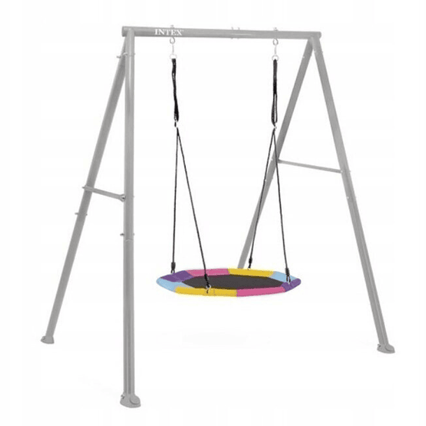 Set Columpio Nido Octogonal Intex Saucer Swing Set Gris