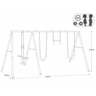 Set Columpio de 4 Accesorios Intex Four Feature Swing Set Gris 10