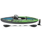 Kayak Inflable Intex Challenger K1 Set Capacidad 1 Persona + Remos + Inflador 3