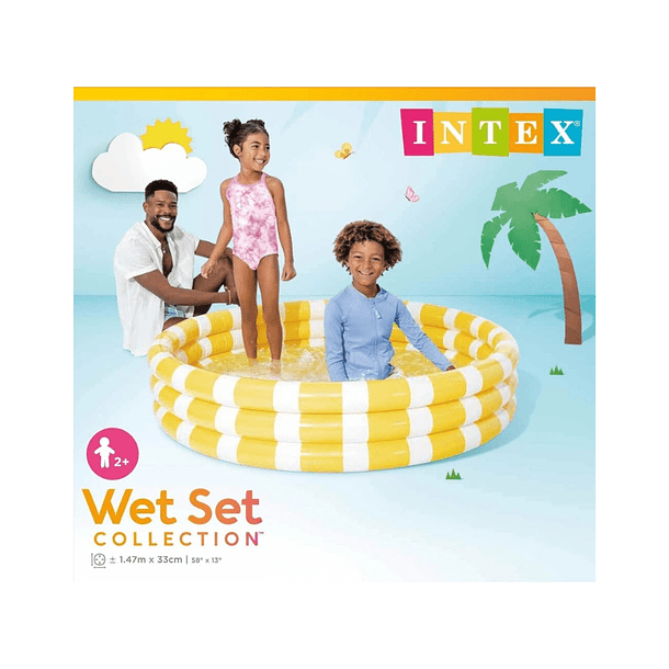 Piscina Bebé Inflable Intex Limón 147x33 Cm Zesty Lemon 7