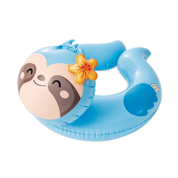 Flotador Inflable Redondo Intex Perezoso 55 Cm Animal Split Ring