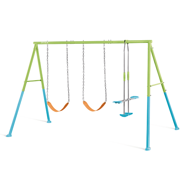 Set Columpio de 3 Accesorios Intex Three Feature Swing Set Verde Azul Mod 1