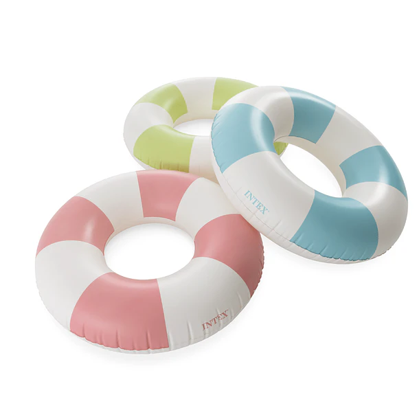Flotador Inflable Redondo Intex 91 Cm Coastal Cabana Tube Azul 5