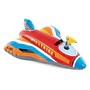 Flotador Inflable Intex Avion con Pistola de Agua 117x104 Cm Jet Fighter Ride On Rojo 1