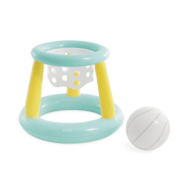 Juego Piscina Inflable Intex Aro de Basketball Mega Floating Hoops + Pelota Inflable 3