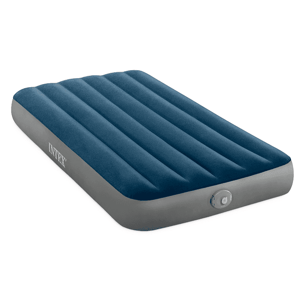 Colchón Inflable Intex 1.5 Plazas 99x191x25 Cm con Bomba Recargable Prestige Downy Airbed