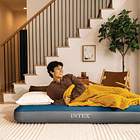 Colchón Inflable Intex 1.5 Plazas 99x191x25 Cm con Bomba Recargable Prestige Downy Airbed 2