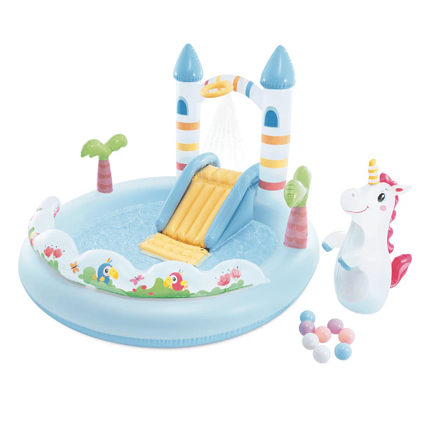 Centro de Actividad Inflable Intex Castillo de Unicornio Unicorn Castle 3