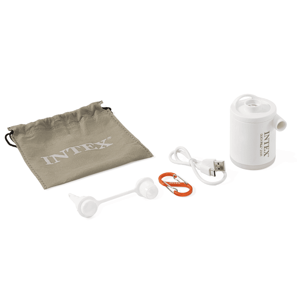 Inflador Eléctrico Recargable con Linterna Intex USB QuickFill 200R Tiny 200 Lts/Min 7
