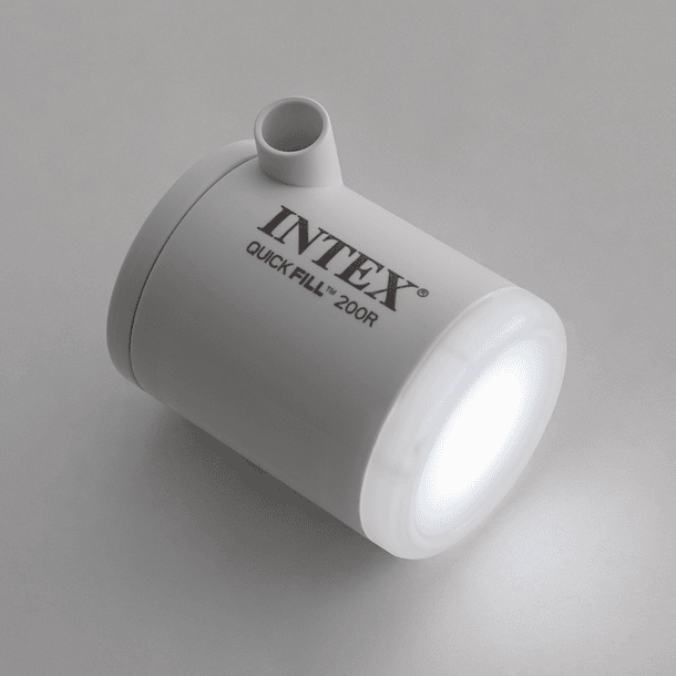 Inflador Eléctrico Recargable con Linterna Intex USB QuickFill 200R Tiny 200 Lts/Min