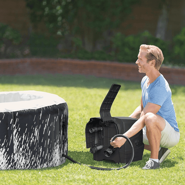 Spa Hot Tub Luminoso Inflable Intex Glow Deluxe 4 Personas 11