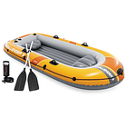 Bote Inflable Intex Challenger 3 Set Capacidad 320 Kg + Remos + Inflador 1
