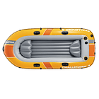 Bote Inflable Intex Challenger 3 Set Capacidad 320 Kg + Remos + Inflador 3