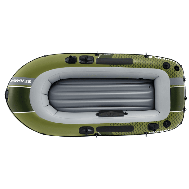 Bote Inflable Intex Seahawk 2 Set Capacidad 240 Kg + Remos + Inflador 3