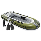 Bote Inflable Intex Seahawk 3 Set Capacidad 360 Kg + Remos + Inflador 1