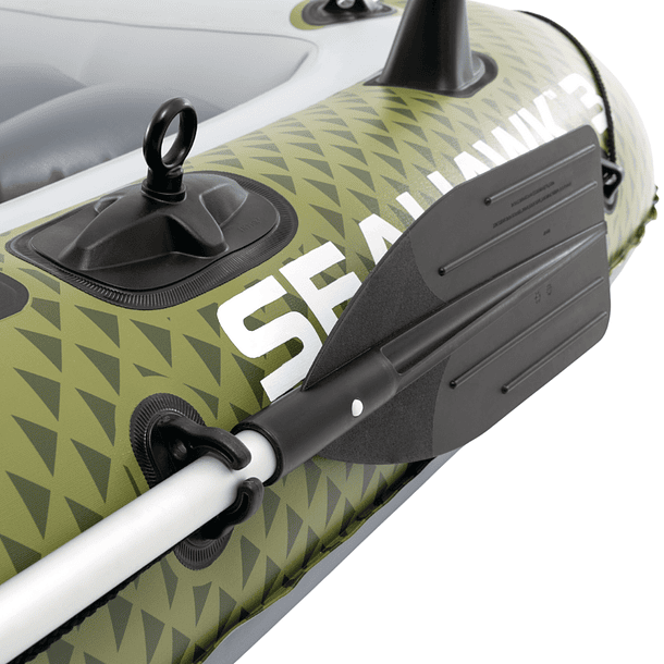 Bote Inflable Intex Seahawk 3 Set Capacidad 360 Kg + Remos + Inflador 9