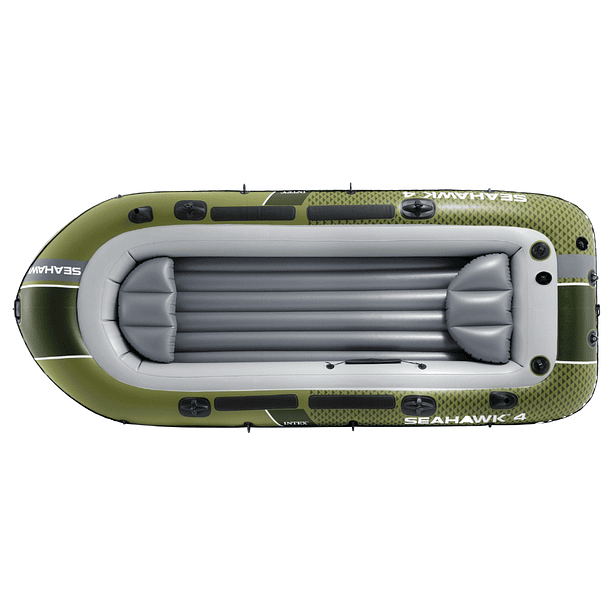 Bote Inflable Intex Seahawk 4 Set Capacidad 480 Kg + Remos + Inflador 3