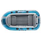 Bote Inflable Intex Excursion 4 Set Capacidad 500 Kg + Remos + Inflador 4