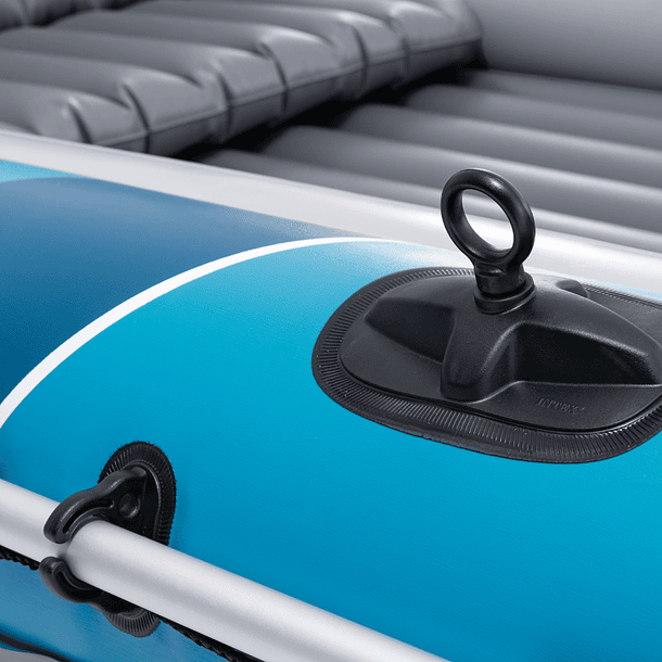 Bote Inflable Intex Excursion 4 Set Capacidad 500 Kg + Remos + Inflador 13