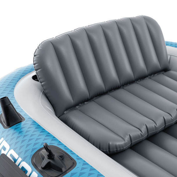 Bote Inflable Intex Excursion 5 Set Capacidad 600 Kg + Remos + Inflador 8