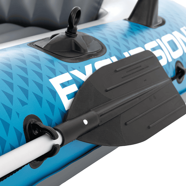 Bote Inflable Intex Excursion 5 Set Capacidad 600 Kg + Remos + Inflador 11