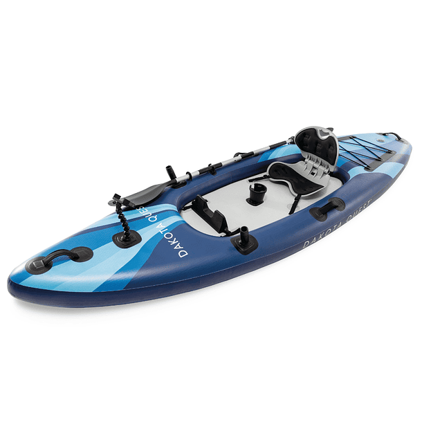Kayak Inflable Intex Dakota Quest Capacidad 1 Persona + Remos + Inflador Sit-on-top 6