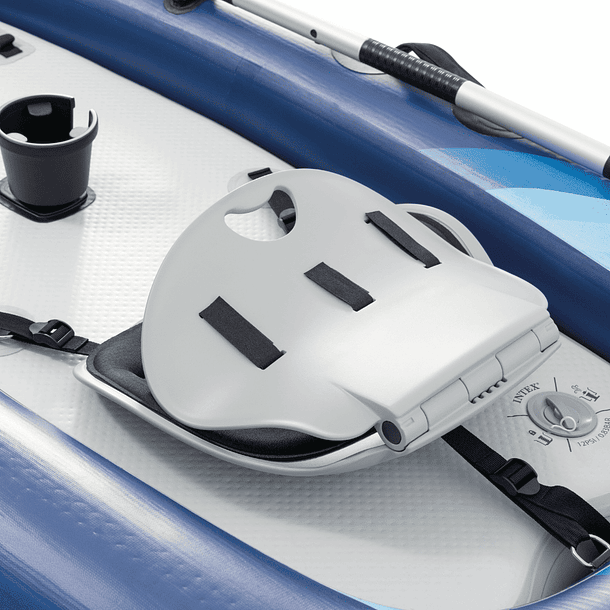 Kayak Inflable Intex Dakota Quest Capacidad 1 Persona + Remos + Inflador Sit-on-top 12