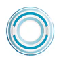 Flotador Inflable Redondo Intex con Sujetadores 91 Cm Striped Dreams Azul 1