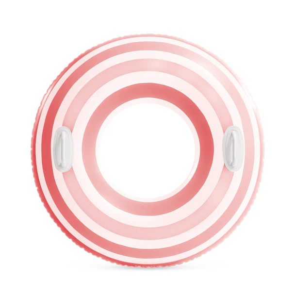 Flotador Inflable Redondo Intex con Sujetadores 91 Cm Striped Dreams Rosado 1