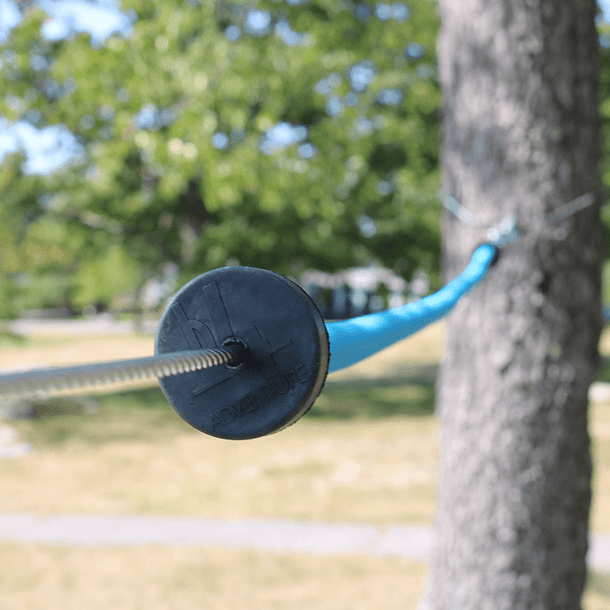 Kit Tirolesa 30,5 m con Freno Slackers Riderz Zipline 100 Ft. w/ Spring Brake 10