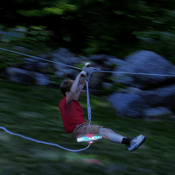 Kit Tirolesa 30,5 m con Freno Slackers Riderz Zipline 100 Ft. w/ Spring Brake 2