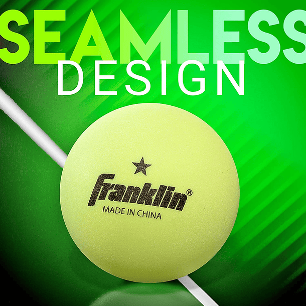 Pelotas de Tenis de Mesa Franklin Sports Glow Brillo 40mm 1 Estrella Pack 6 Ping Pong