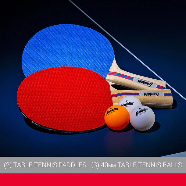 Paletas de Tenis de Mesa Franklin Sports Set 2 Paletas + Pelotas Ping Pong 8