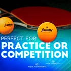 Pelotas de Tenis de Mesa Franklin Sports 40mm 1 Estrella Naranja Pack 6 5