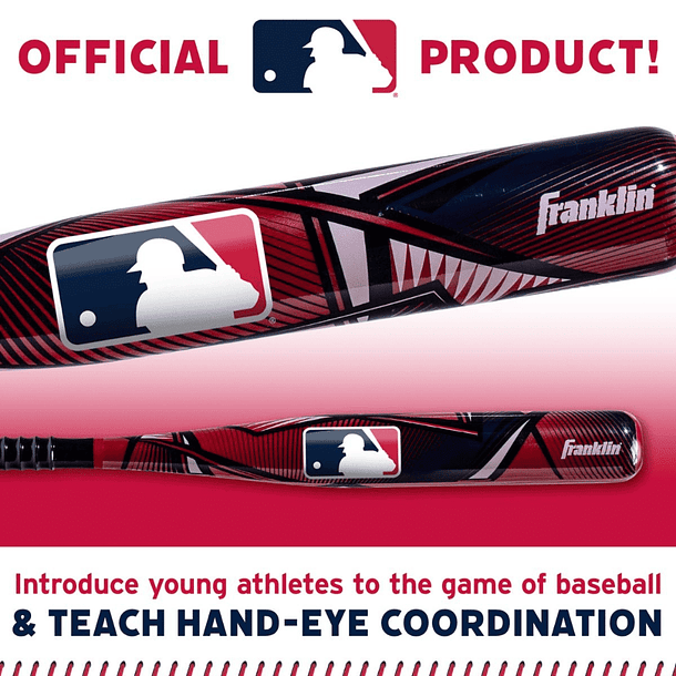 Bat de Baseball MLB Franklin Sports 76 cm Slammin Bat And Ball 5