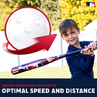 Bat de Baseball MLB Franklin Sports 76 cm Slammin Bat And Ball 6