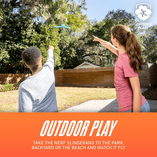 Slingerang Boomerang Nerf Slingerang™ Azul 5