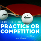 Pelotas de Tenis de Mesa Franklin Sports 40mm 1 Estrella Blanca Pack 12 Ping Pong 5