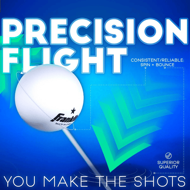 Pelotas de Tenis de Mesa Franklin Sports 40mm 1 Estrella Blanca Pack 12 Ping Pong 3