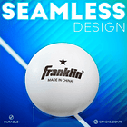Pelotas de Tenis de Mesa Franklin Sports 40mm 1 Estrella Blanca Pack 12 Ping Pong 2