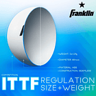 Pelotas de Tenis de Mesa Franklin Sports 40mm 1 Estrella Blanca Pack 12 Ping Pong 6