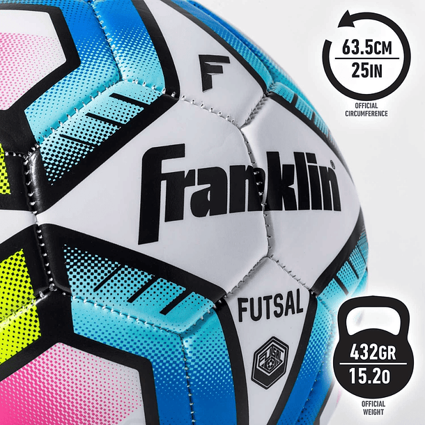 Balón Fútbol Futsal Franklin Sports Futsal Ball Tamaño 4 3