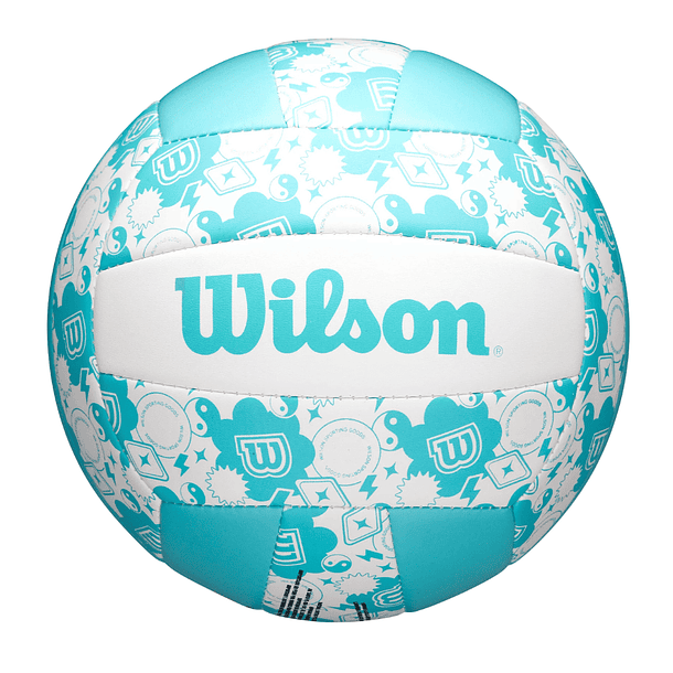 Balón Volleyball Wilson Seasonal Tamaño 5 Azul Blanco