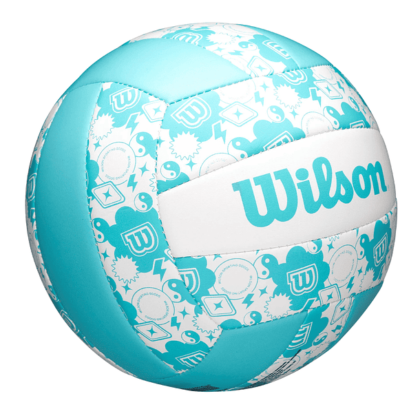 Balón Volleyball Wilson Seasonal Tamaño 5 Azul Blanco 3