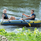 Bote Inflable Intex Challenger 2 Set + Remos + Inflador Capacidad 200 Kg 10