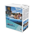 Bote Inflable Intex Excursion 4 Set Capacidad 500 Kg + Remos + Inflador 15