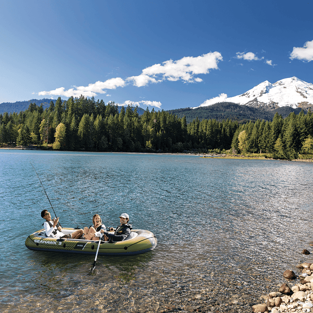 Bote Inflable Intex Seahawk 3 Set Capacidad 360 Kg + Remos + Inflador